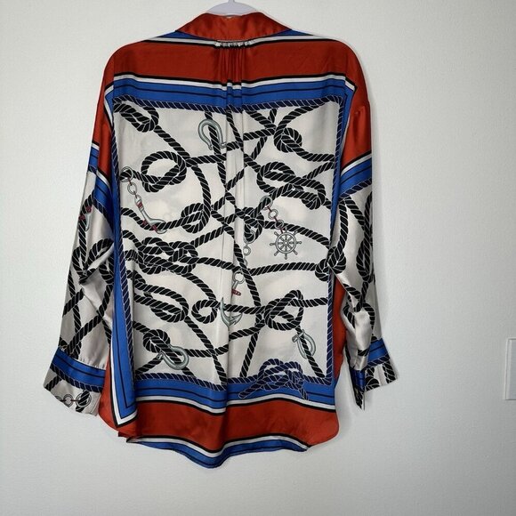Zara Tunic Top Nautical Anchor Size M - Picture 4 of 11